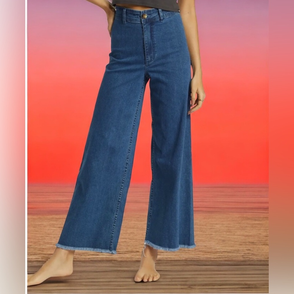 Billabong Dark Blue Wide Leg Jeans